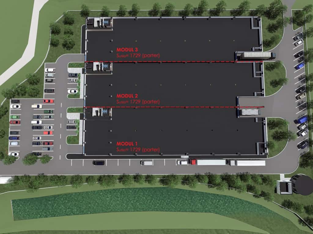 Banu Construct Timisoara -  spatiu depozitare si spatiu productie Timisoara sud vedere satelit