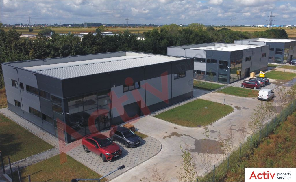 Hala Dragomiresti Deal spatii depozitare si productie Bucuresti vest, vedere ansamblu