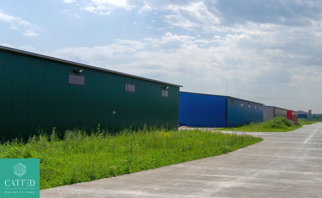 Catted Business Park Otopeni vanzare spatii depozitare sau productie, depozitare Bucuresti Nord vedere acces hale