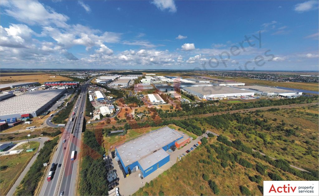 CTPark Bucuresti inchiriere spatii de depozitare Bucuresti vest vedere acces autostrada