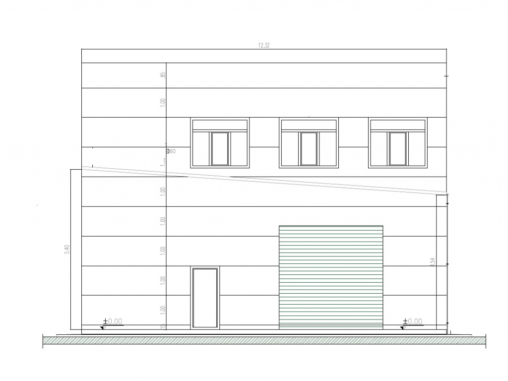 2591619093176FATADAPRINCIPALA.jpg Hala de inchiriat Pantelimon – Sf. Calinic - randare laterala usa acces auto