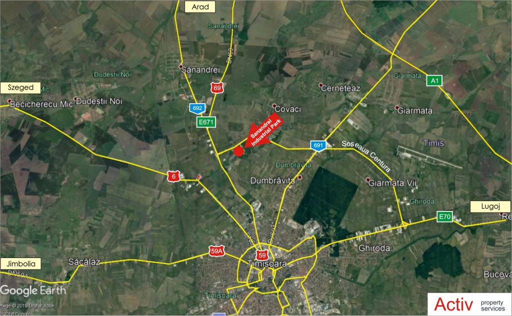 2641621504315harta.jpg Hala depozitare si arhivare de inchiriat in Timisoara, localizare harta