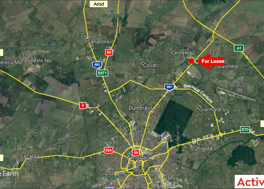 3121648455442harta.jpg Hala industriala de inchiriat in TRC Park Timisoara localizare harta