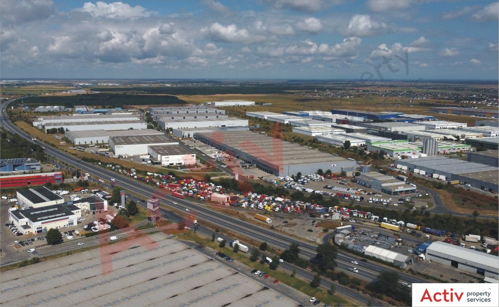 CTPark Bucuresti inchiriere spatii de depozitare Bucuresti vest vedere ansamblu parc logistic