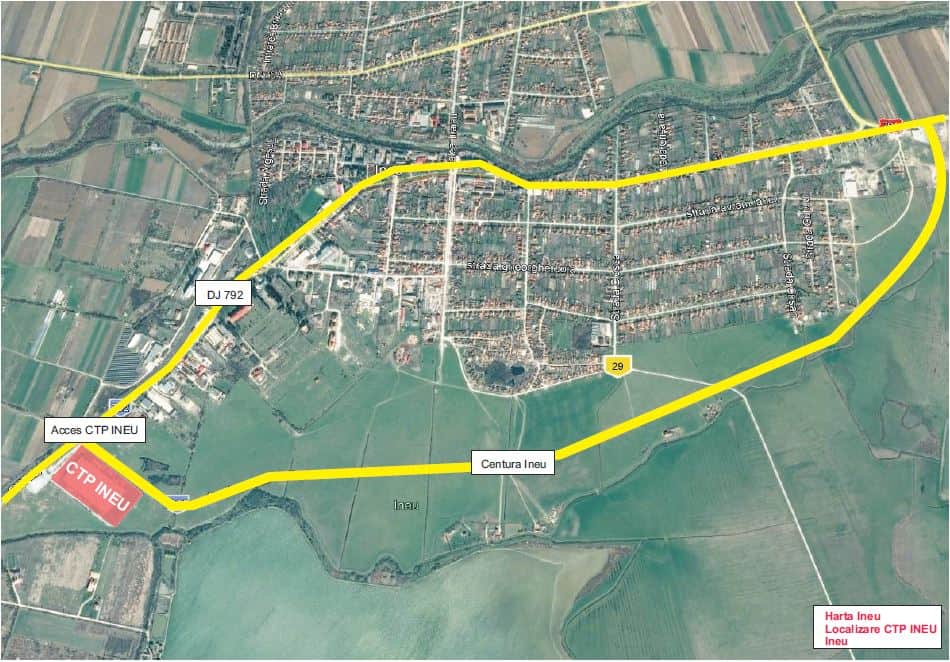 CTPark Ineu hala de inchiriat Ineu sud  vedere vedere google maps