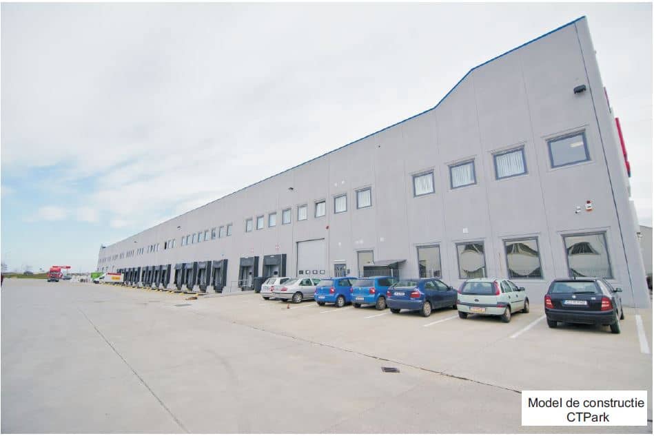 CTPark Ineu hala de inchiriat Ineu sud  vedere laterala stanga