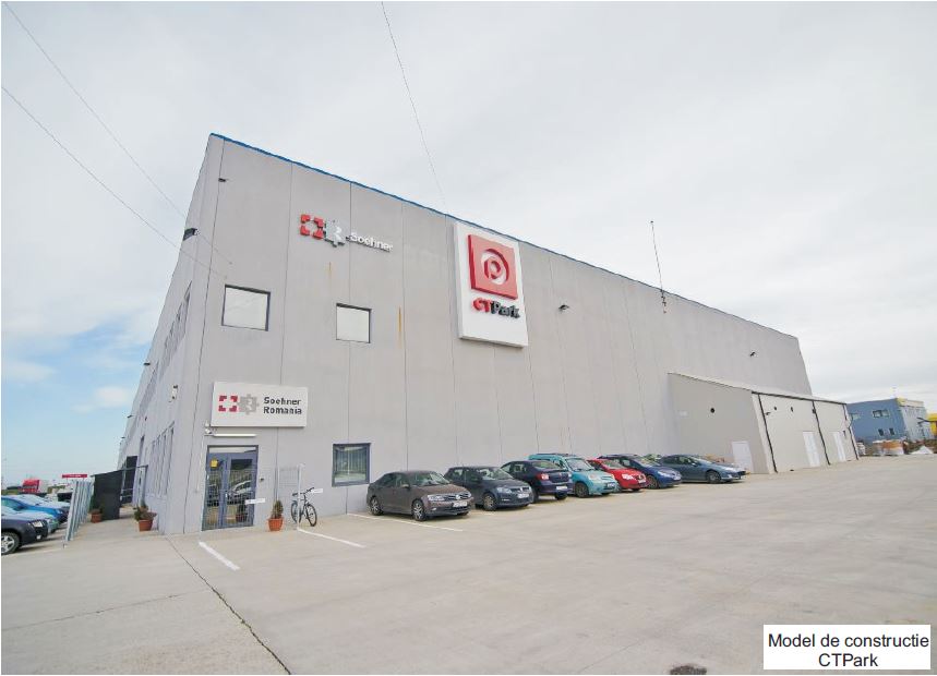 CTPark Ineu hala de inchiriat Ineu sud  vedere fatada 