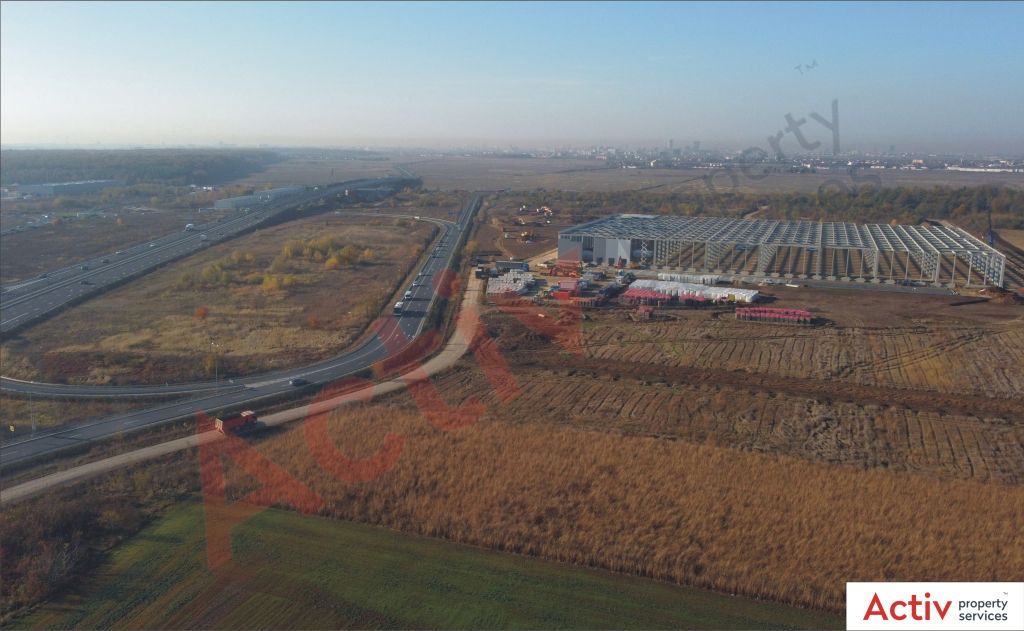 Inchiriere hala in VGP Park, Bucuresti Nord - imagine de ansamblu stadiu constructie