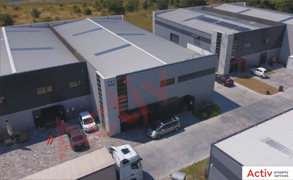 Inchiriere Hala Mica Mogosoaia - In cadrul parcului Liftcon Mogosoaia, vedere fatada laterala