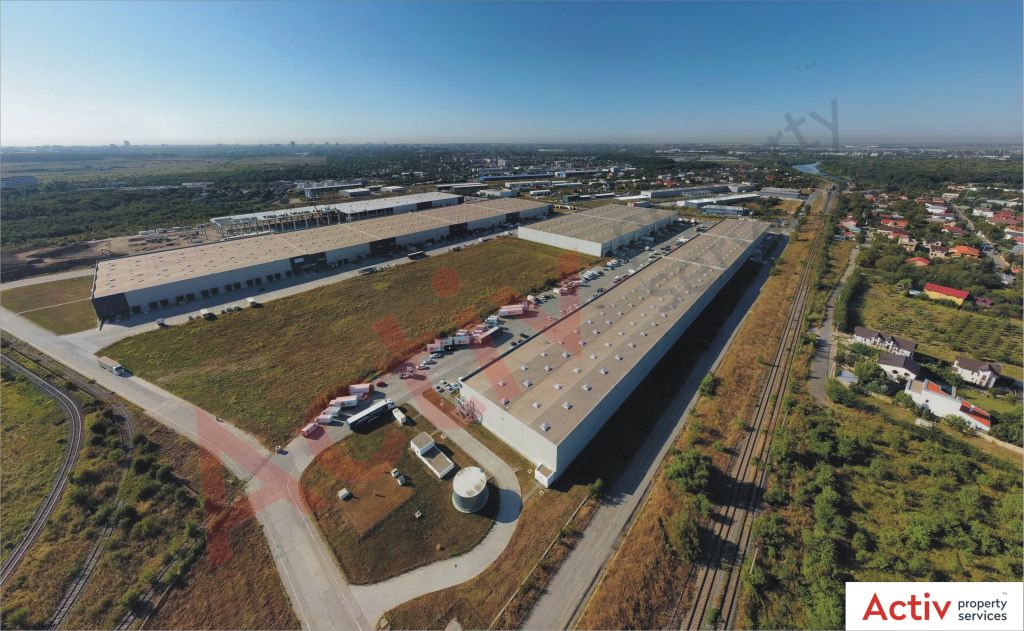 LOGICOR Bucuresti I - inchiriere spatiu depozitare Bucuresti nord vedere laterala parc logistic