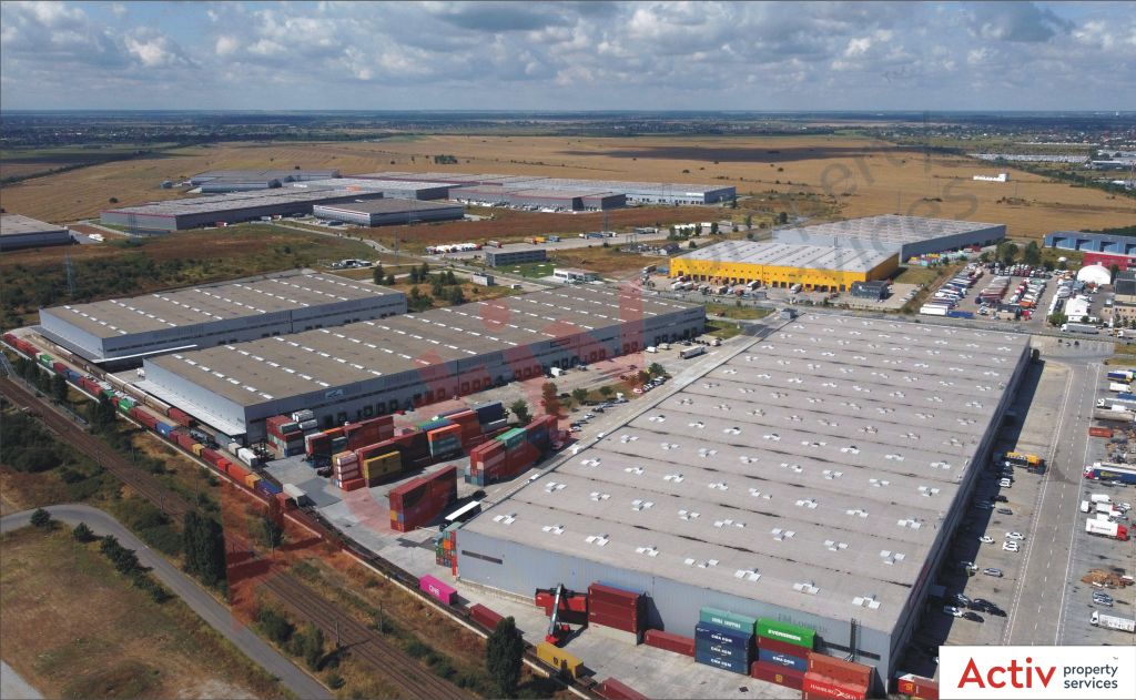 Inchiriere spatiu de depozitare Bucuresti vest, P3 Logistic Park, vedere laterala park