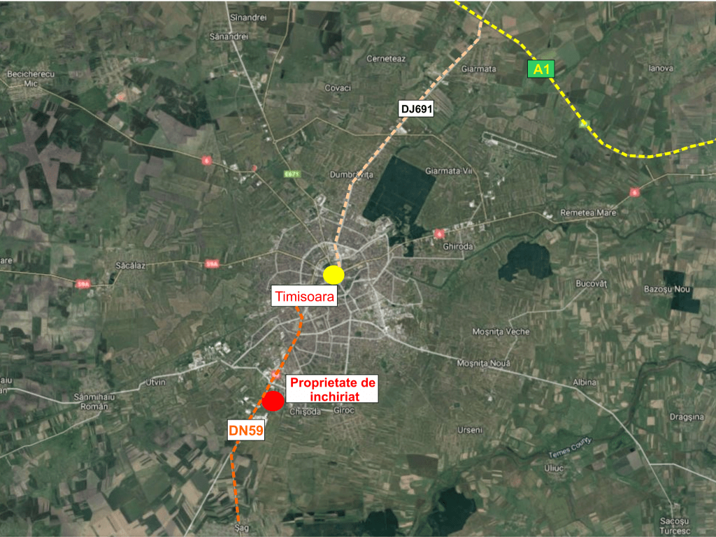 1841563525557Map1-ShowroomTm-caleasagului.png Showroom de inchiriat inchiriere proprietati industriale Timisoara sud localizare zona google