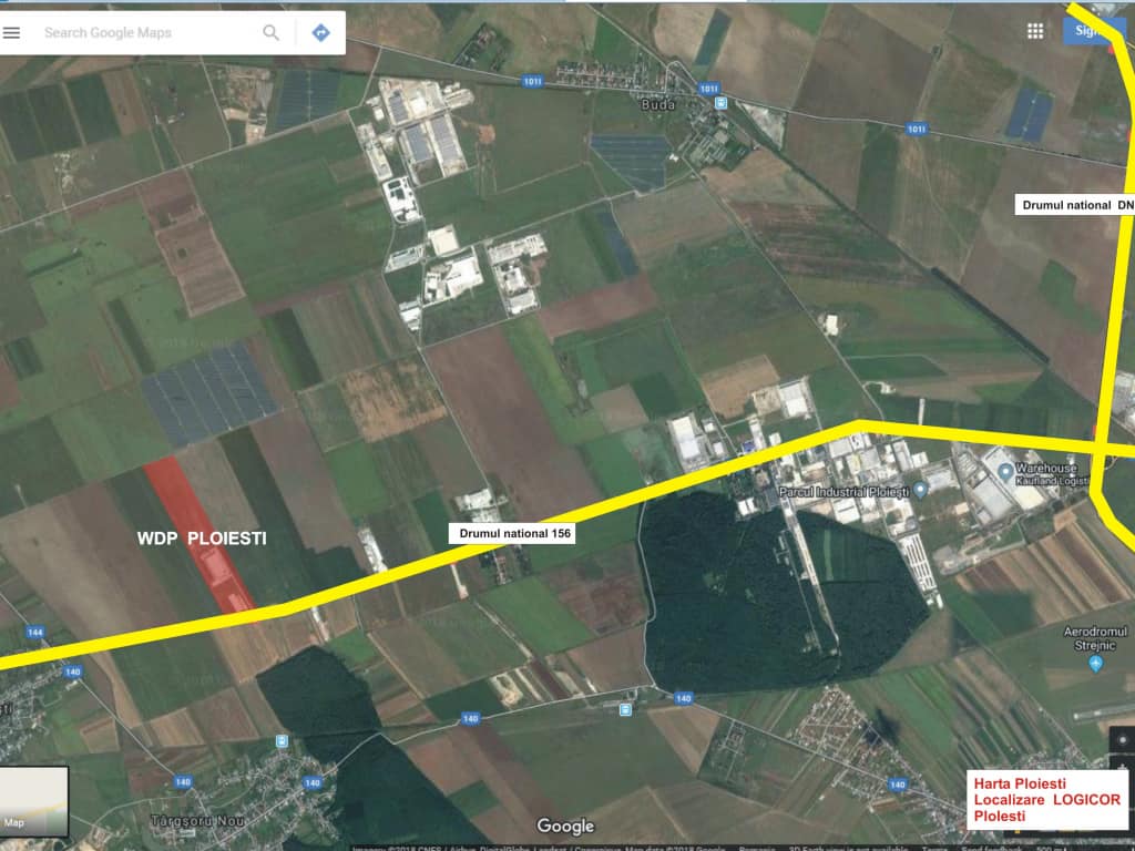 WDP Ploiesti spatii depozitare si productie Ploiesti vest vedere satelit